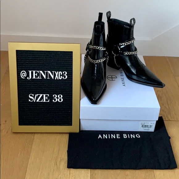 ❌[SOLD]❌Anine Bing Harris Boots || Black - Picture 4 of 8